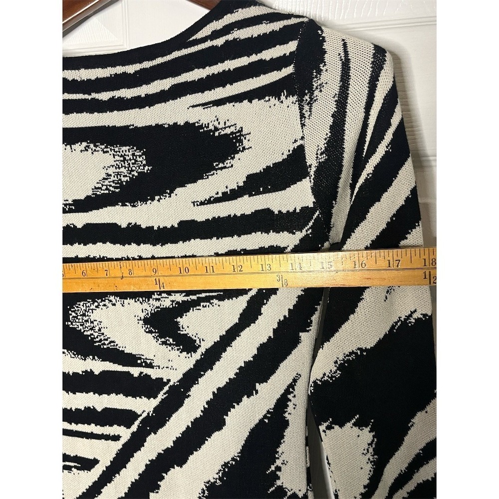 Madden Girl Sweater Maxi Dress Womens Size S Zebra Print Long Sleeve - Picture 6 of 7